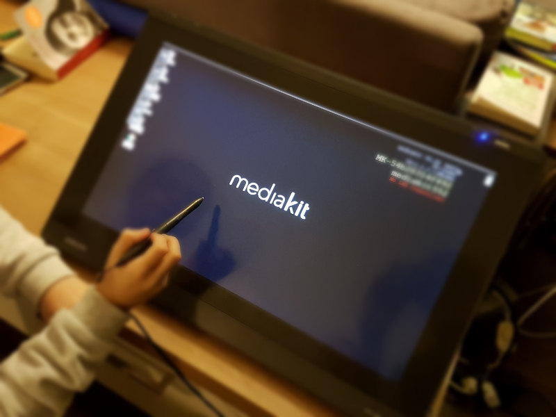 mediakit auf NUC mit PenDisplay
